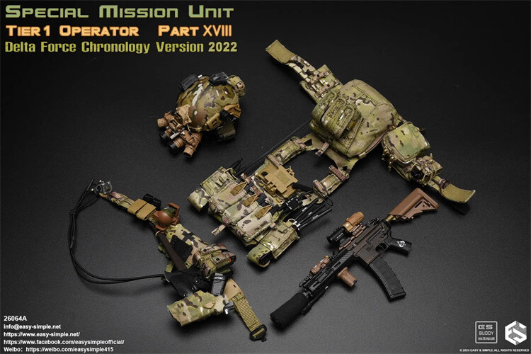 Easy Simple 26064A Special Mission Unit Delta Force Action Figure