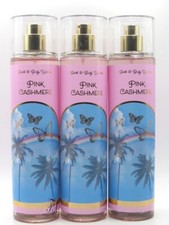 BATH  BODY WORKS PINK CASHMERE FRAGRANCE MIST SPRAY 8 OZ LOT OF 3 PCS 