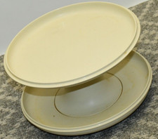 VINTAGE Tupperware Serve-All Cake Pie Holder Pedestal 1532-2 1531-3 1533-3