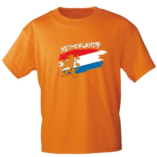 T-Shirt With Print - Waving Flag Netherlands - 76439 Size S-2XL