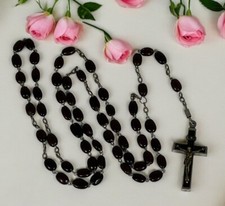 Antiguo Rosario Corona de Espinas Semilla de Espina Christi con Catacumba Suelo Reliquia Cruz