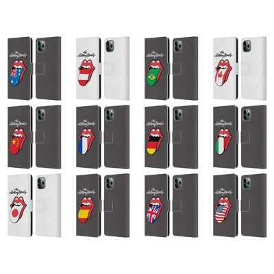 THE ROLLING STONES INTERNATIONAL LICKS 1 LEATHER BOOK CASE FOR APPLE iPHONE