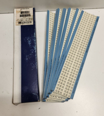 LOT OF 25 NEW OLD STOCK! BRADY NUMBER 21 WIRE MARKER CARDS WM-21 10021