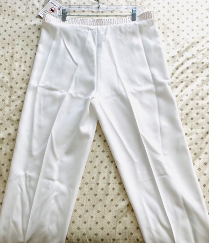 DONKENNY CLASSICS PANTALONI DA DONNA IN POLIESTERE TAGLIA 16 BIANCHI PIATTI ANTERIORI POSTERIORI NUOVI CON ETICHETTE - Foto 4 di 8