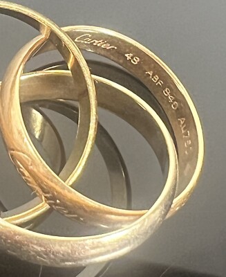 STAX❁Cartier トリニティリング3カラー K18 750 #48 Cartier Ring Trinity 3 Row Triple Band 750(18K) Tri-Color Gold