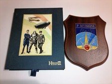 Crest 3° Divisione Comlog Aeronautica Militare in custodia 21x17,5 cm vintage