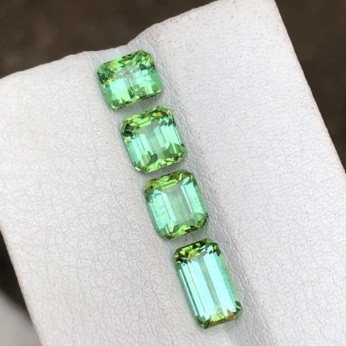 Lote de piedras preciosas sueltas turmalina verde turmalina natural de 3,75 quilates de alta calidad rara AFG - Imagen 10 de 12