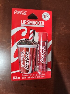 Lip Smacker Coca Cola Beverage Cup Lip Balm Coke Lip Moisturizer 
