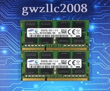 16GB (2x8GB) PC3L-12800s DDR3-1600MHz 2Rx8 Non-ECC Samsung M471B1G73QH0-YK0