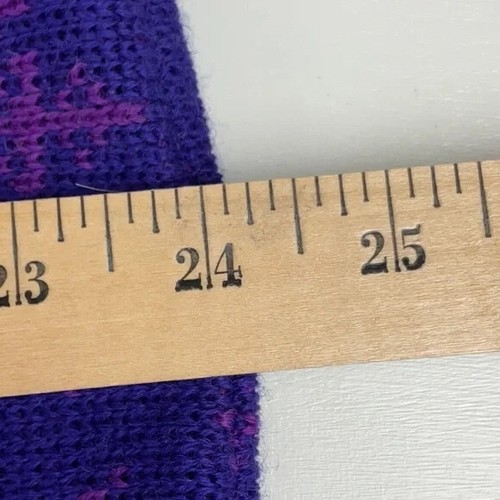 Steffner Winter Sweater Wool Purple Woman's Large VTG Festive Classic Heritage - Picture 6 of 9