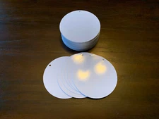 3" Aluminum Dye Sublimation Blank Disc WITH HOLES- Lot of 50PCs