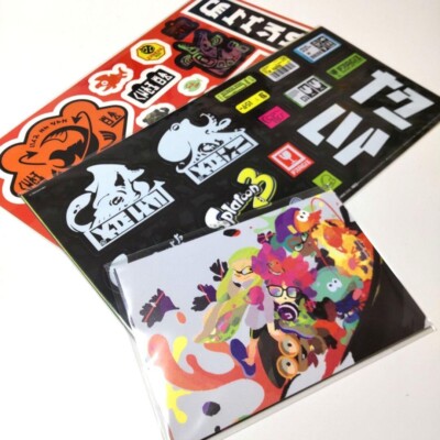 Splatoon Graffiti Sticker Postcards Set Nintendo Store Points - Main Image
