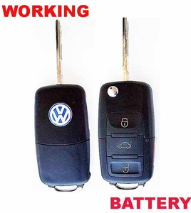 Volkswagen-OEM-Keyless-Remote-Flip-Key-Uncut-Ignition-Blade-Blank-HLO-1JO959753T