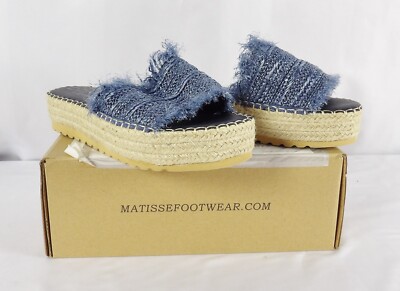 Beach by Matisse SEASHELL Platform Espadrille Sandal Size