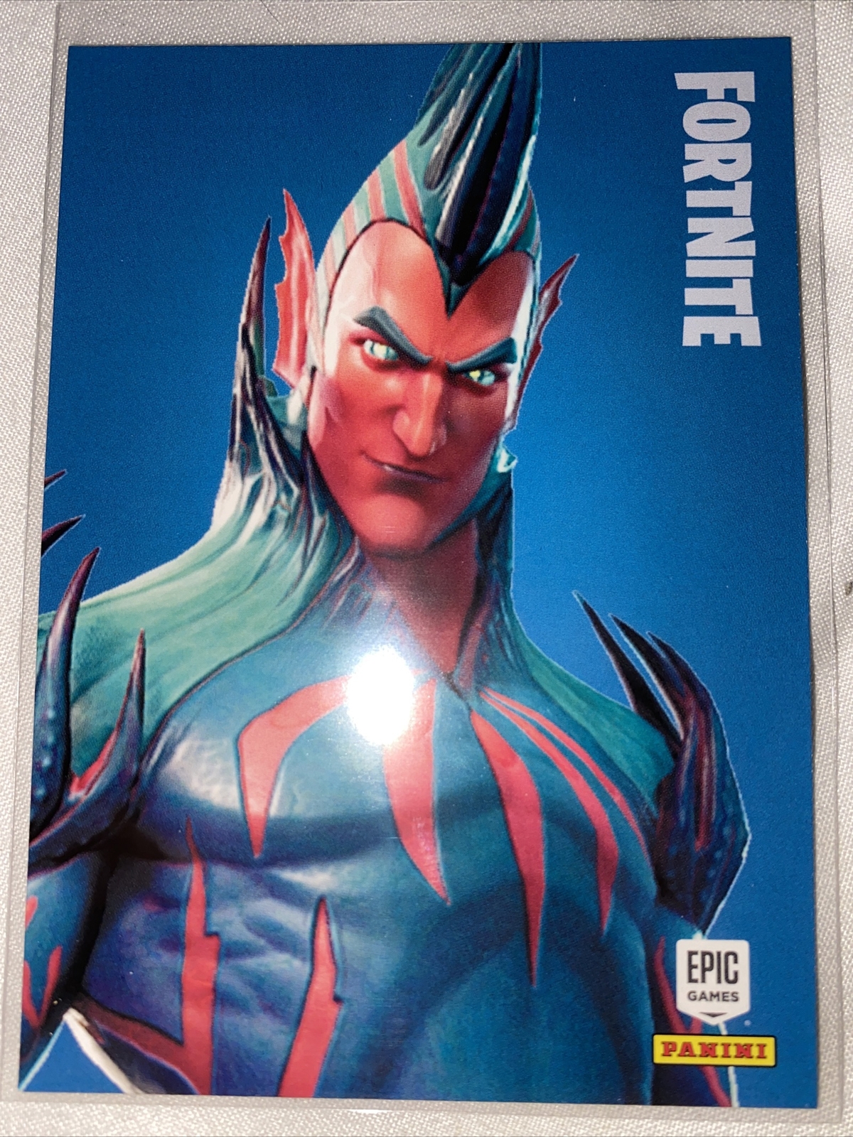Fortnite Flytrap 267 trading card legendary outfit 2019 Panini Series 1 Epic