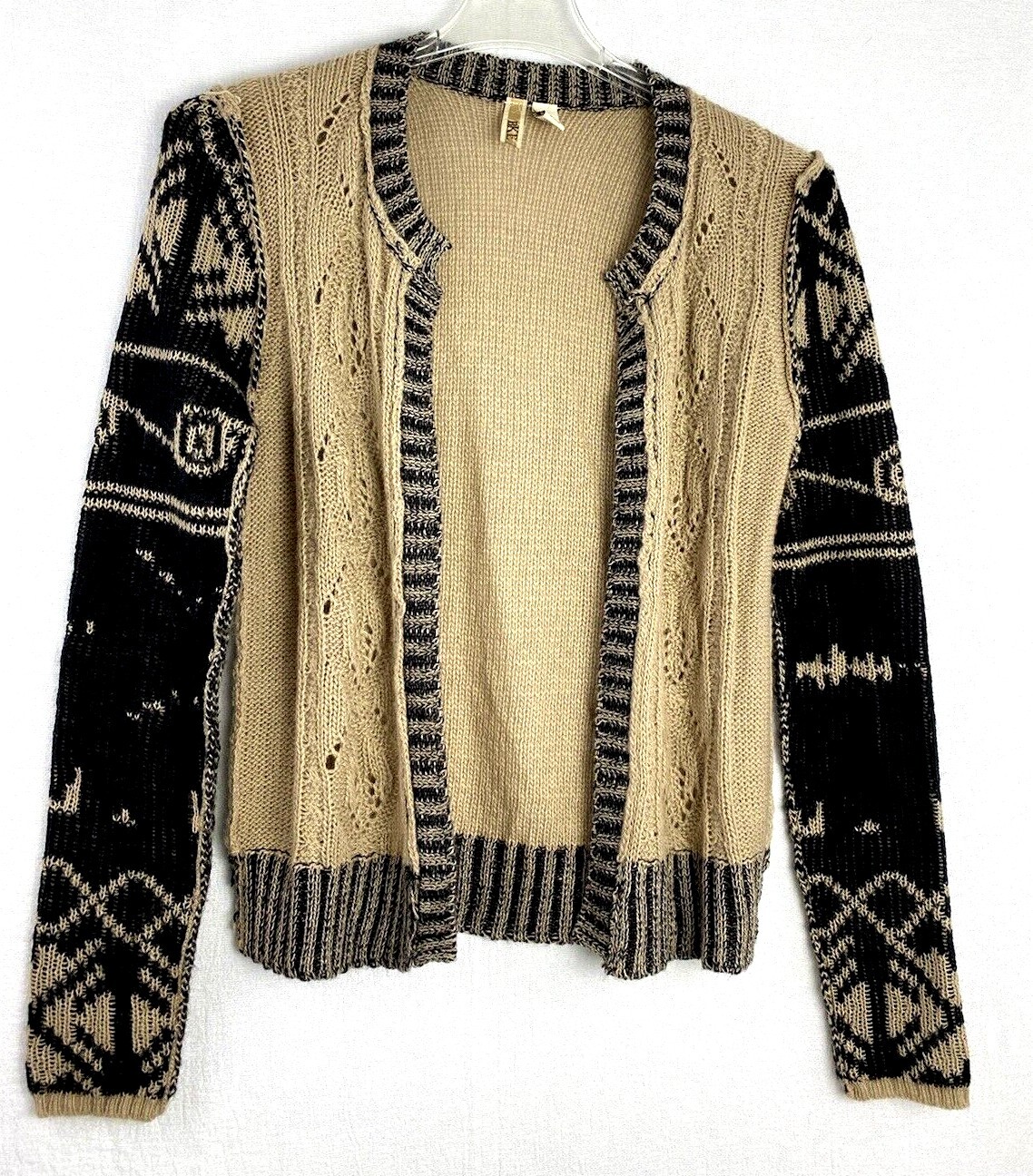 BKE Medium Cardigan Boho Chunky Knit 