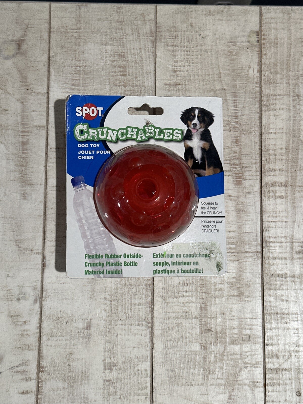 SPOT Ethical Pets Crunchable Ball Dog Toy, 3.5"