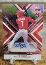 2016 Panini Elite Extra Edition Status Red Die-Cut /75 Cole Stobbe #86 Auto SP