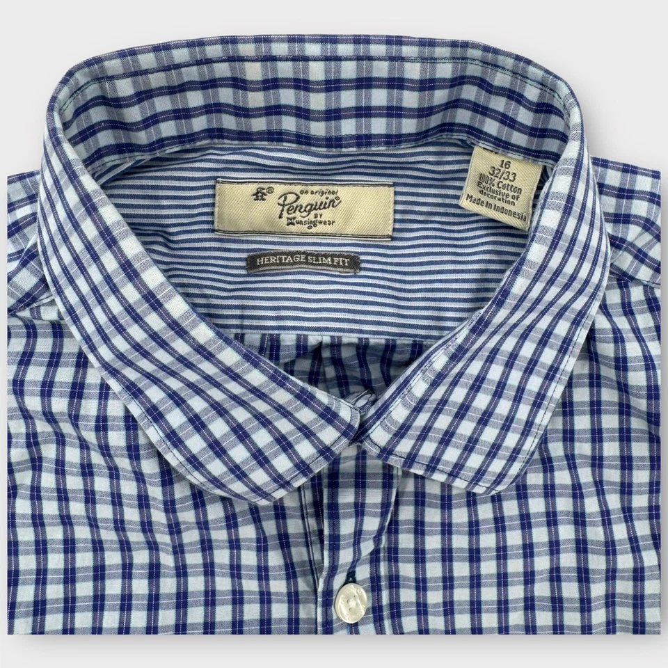 Penguin MunsingWear Dress Shirt Heritage Slim Fit Mens Sz Large 16 32/33 - Image 2 of 4
