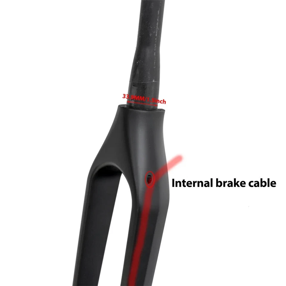 Carbon MTB Bicycle Fork 29er Boost 110*15mm Downhill Mountain Bike Rigid Fork - Image 3 of 4