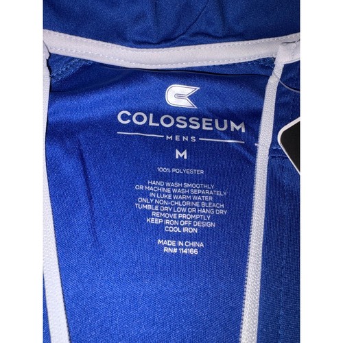 NWT Men's Medium Indiana State Colosseum Quarter Zip Pullover - Blue - Picture 4 of 5