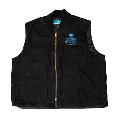 Vintage Workwear Weste Herren L schwarz ärmellos 90s Gilet Duck Canvas Chore USA