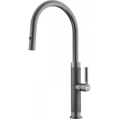 Franke MMX-PD-ANT Mythos 18.3'' Single Handle Pulldown Spray Faucet in Anthracite