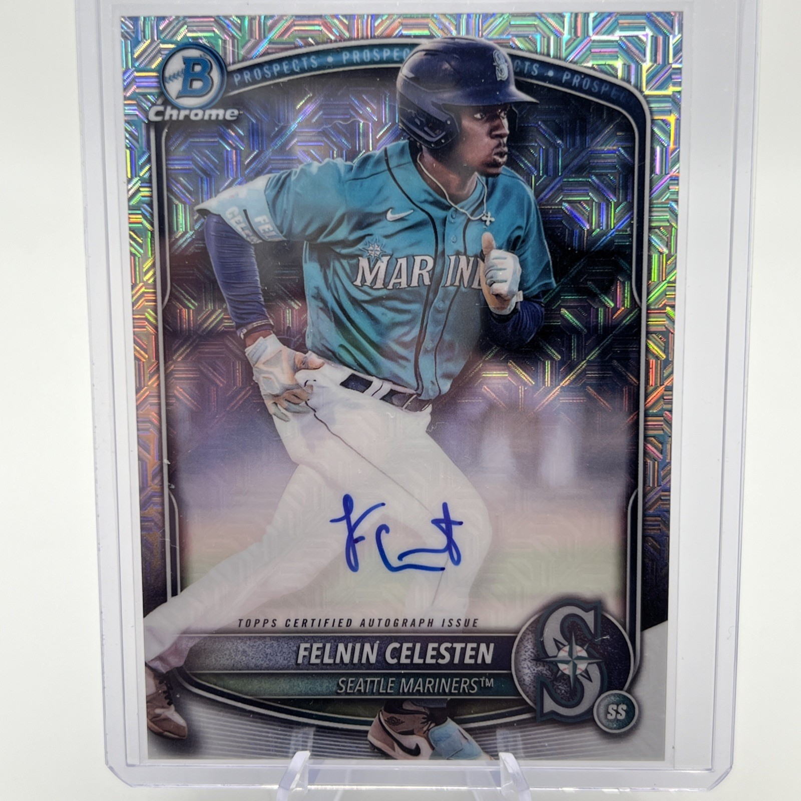 FELNIN CELESTEN: 2025 Bowman Chrome Prospects Auto - Mega Box Mojo Refractor