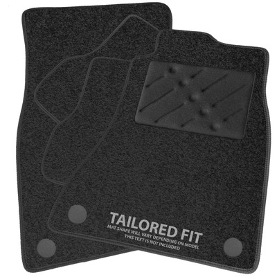 To fit Nissan Navara 2010-2016 Charcoal Tailored Car Mats [RW]