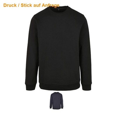 Build Your Brand Herren Sweatshirt Pullover Basic Sweater Übergrößen S-5XL