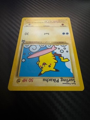 POKEMON • Surfing Pikachu SURF PIKA BLACK STAR PROMO 28 ORIGINALE