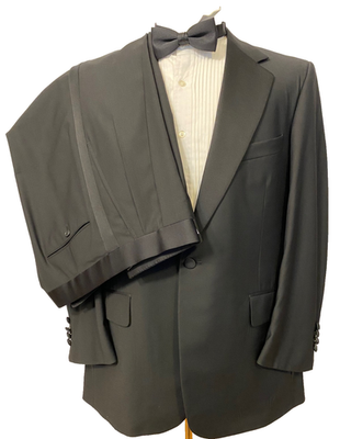 Brooks Brothers 40S Golden Fleece Custom Hand Tailored Black