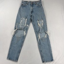 Levi's 550 Relaxed Fit Distressed Vintage Jeans Orange Tab USA Mens 28x31