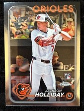 Jackson Holliday 2023 Topps Chrome Rookie Card Baltimore Orioles #88