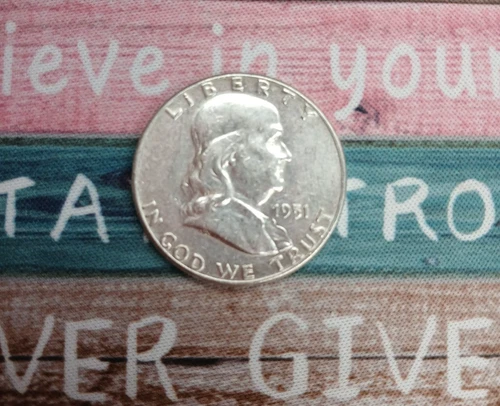 Silver 1951 P Franklin Half Dollar AU/BU Coin   TP 10213