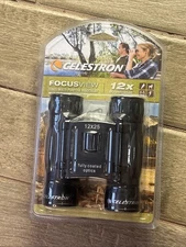 Celestron Focus View 12x25 Multi-Purpose 12x Magnified Binoculars NEW! W Case!