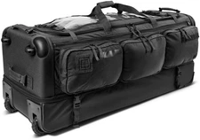 5.11 Tactical Cams Rolling Bag Black Duffel Military Deployment Luggage # 1
