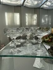 6 edle Champagnerschalen / Sektschalen Breite 9,7 cm