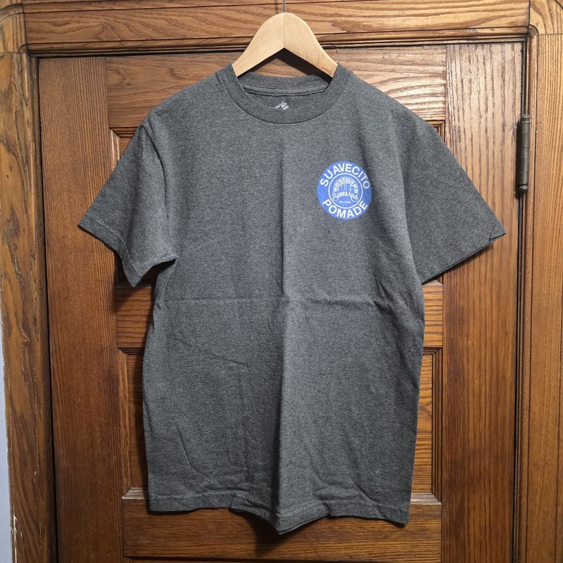 Brand New Suavecito Pomade Mens Size M T Shirt Logo Graphic Tee Grey