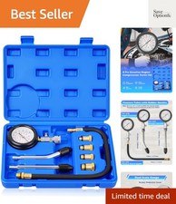 Professional Petrol Engine Compression Tester Kit Set Blue Case 8 Pcs 14m... Professional Petrol Engine Compression Tester Kit Set Blue Case 8 Pcs 14m...