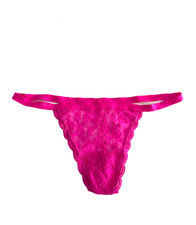 Victoria's Secret Lace V-String Panty Tropic Rose