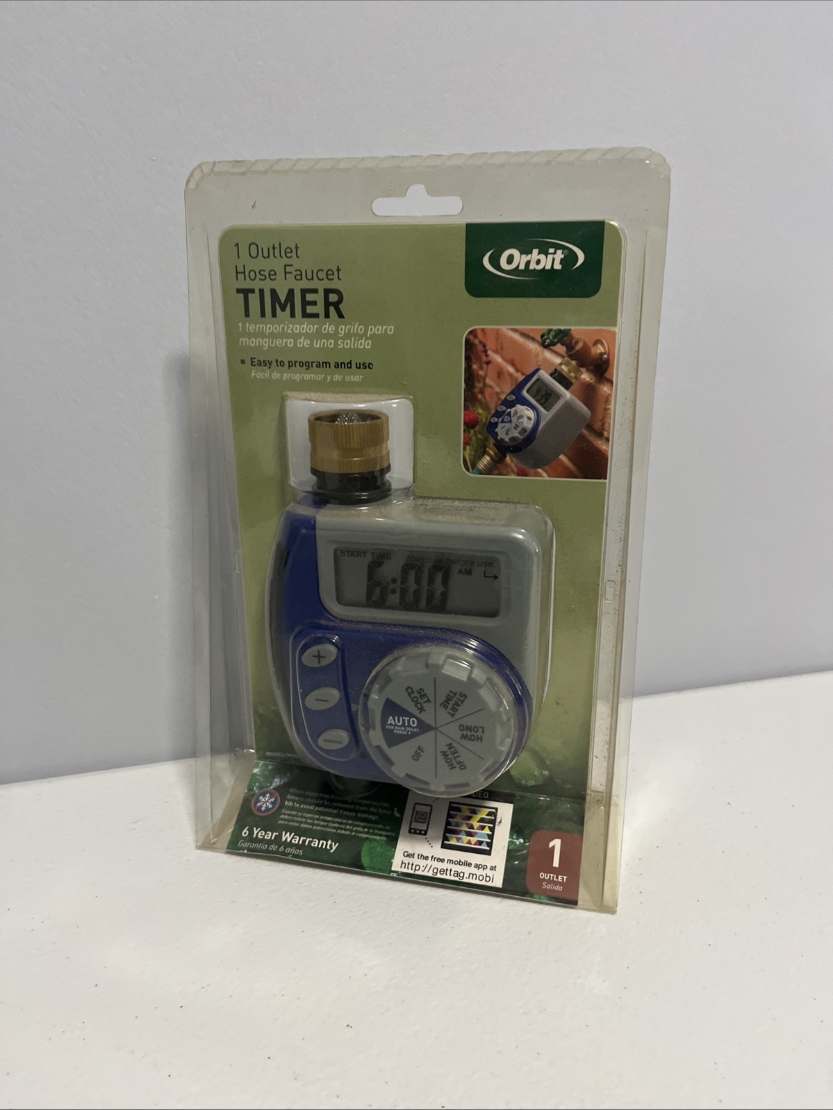 NOS Orbit 1 Outlet Hose Faucet Timer Programmable Irrigation