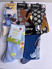 Novelty Cartoon Characters Crew Socks Lot of 5 Unisex