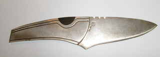 1979 William Spratling Mexico TS 24 Sterling Silver Knife Wood Inset 7 1/4"