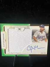 2024 Topps Definitive Collection Clayton Kershaw GU Relic Auto /25 Patch #ARC-CK