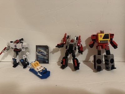 Transformers Legacy Kingdom-Clampdown,Blaster,Sea spray,Red Cog