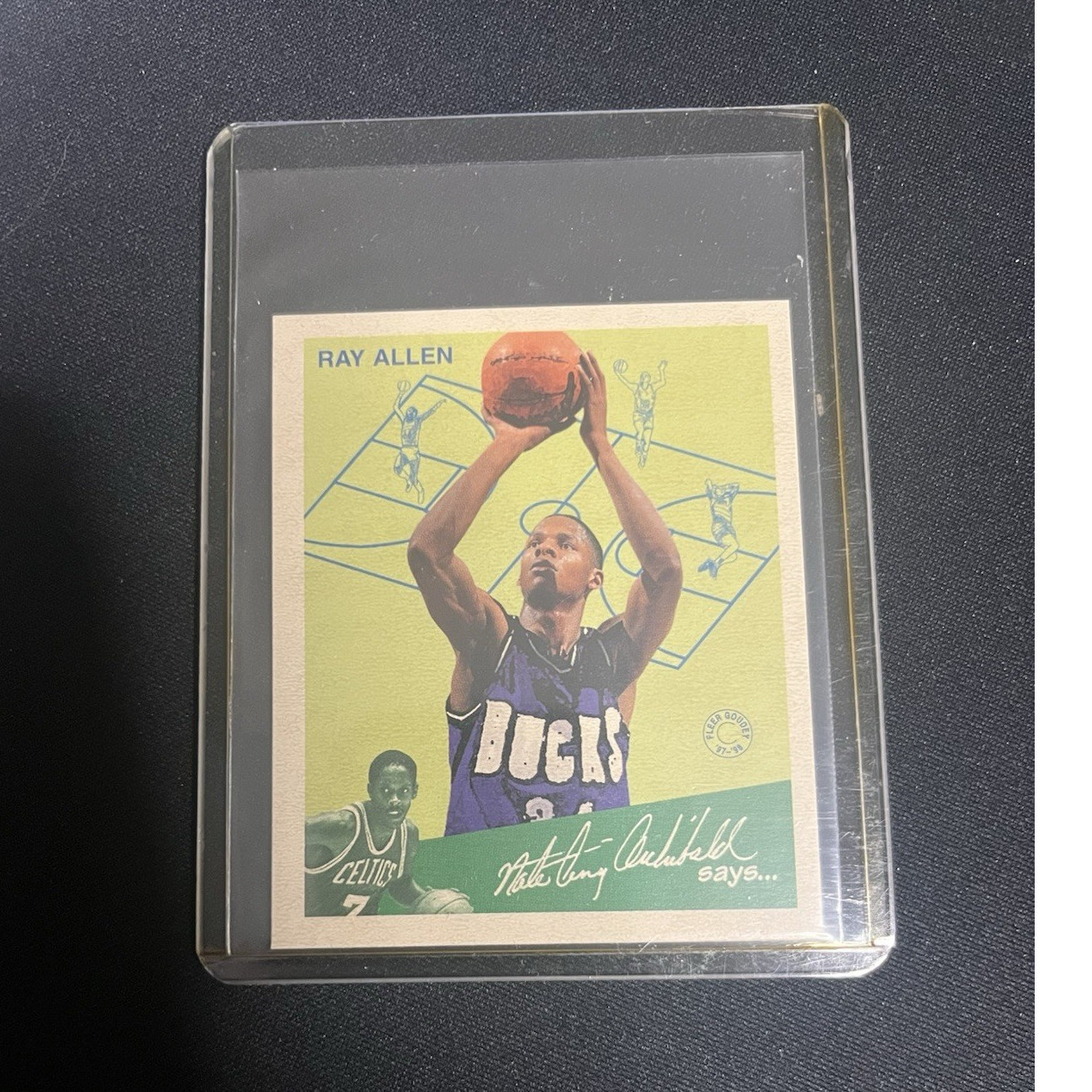 1997-98 Fleer Goudey Greats Ray Allen #1GG Milwaukee Bucks Insert