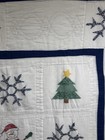 Vintage Inspired Hand Quilted Christmas Patchwork Quilt 62x79 twin #188 — photo 2