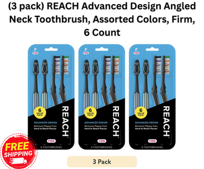 Reach Advanced Design Toothbrush, Firm Bristles, Ergonomic, 18 Count Value Pack