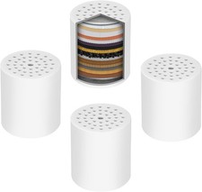 Universal Shower Filter Replacement Cartridge, 4 Pack 20 Stage Shower Head
